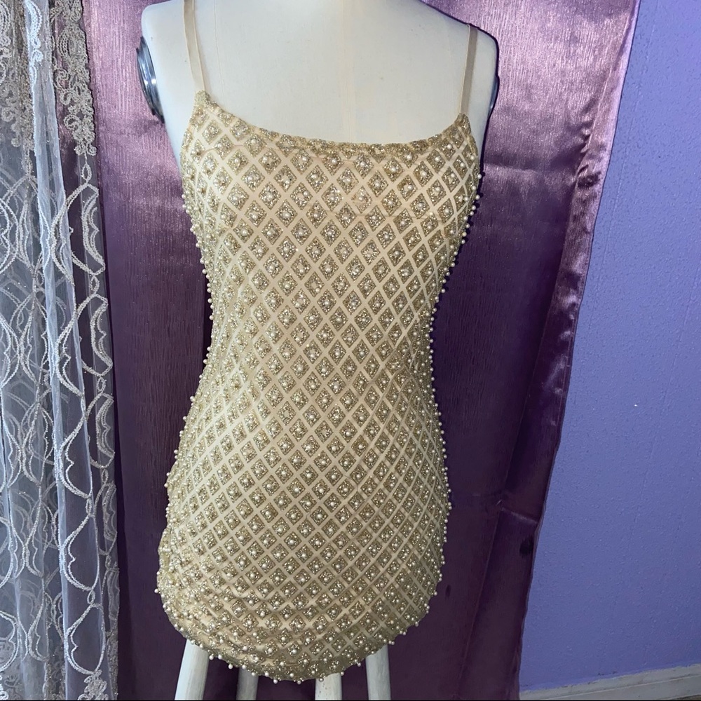 Gold dress